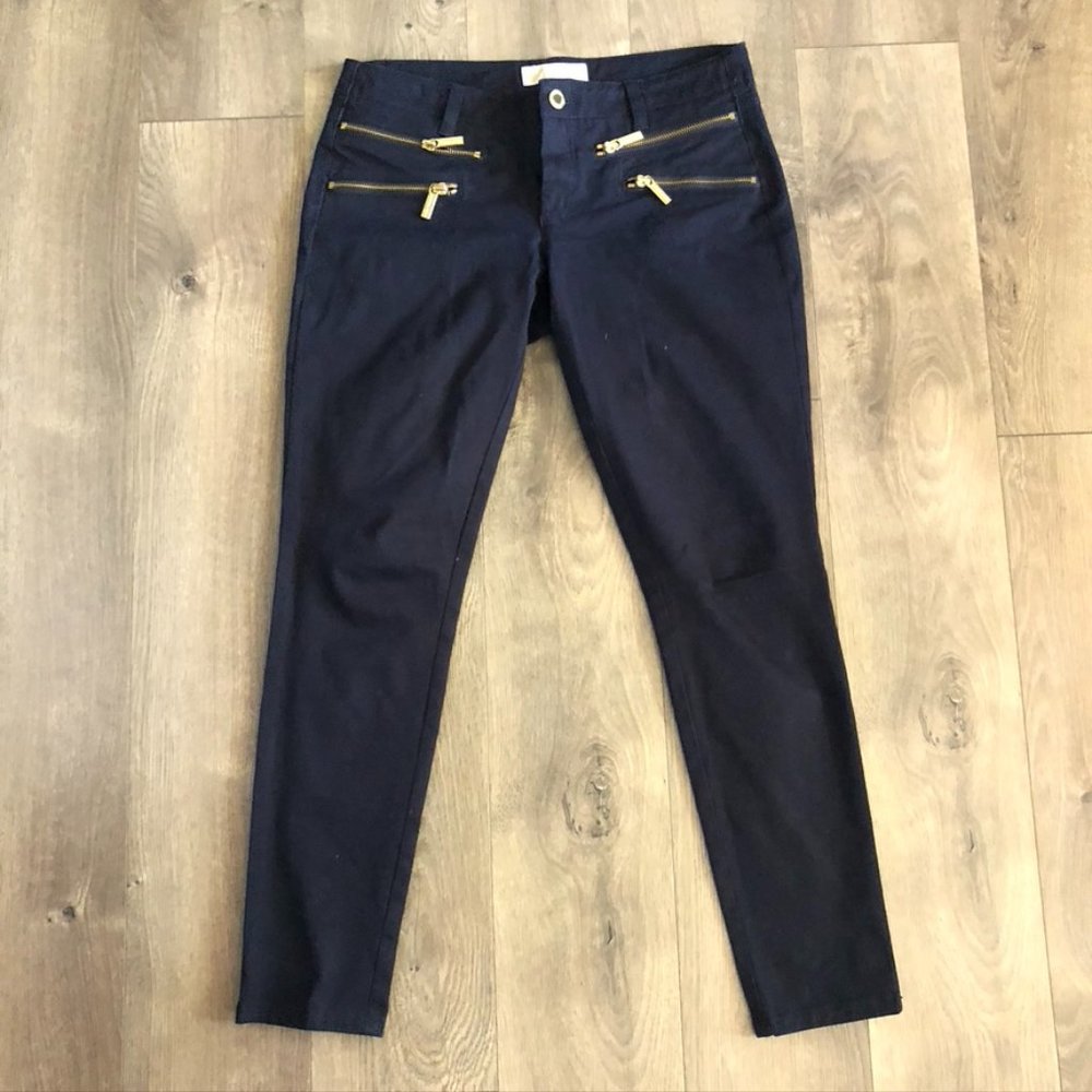 MK Double Zip Pocket Skinny Pants /Trousers Size:4